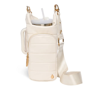 HydroBag® HANDLE™- Ivory Vegan Leather with Strap Bundle