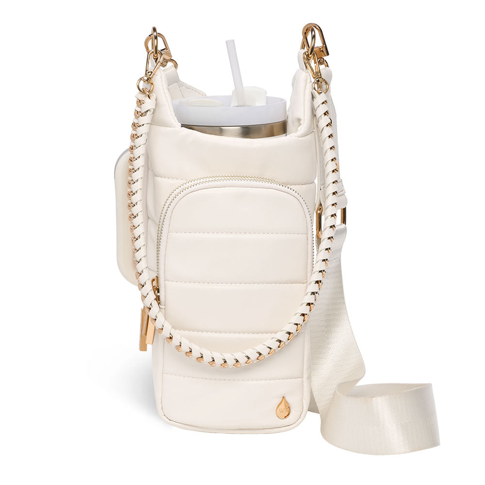 HydroBag® HANDLE™- Ivory Vegan Leather with Strap Bundle