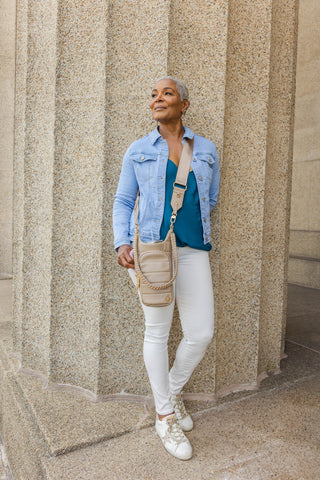 HydroBag® HANDLE™- Taupe Vegan Leather with Strap Bundle