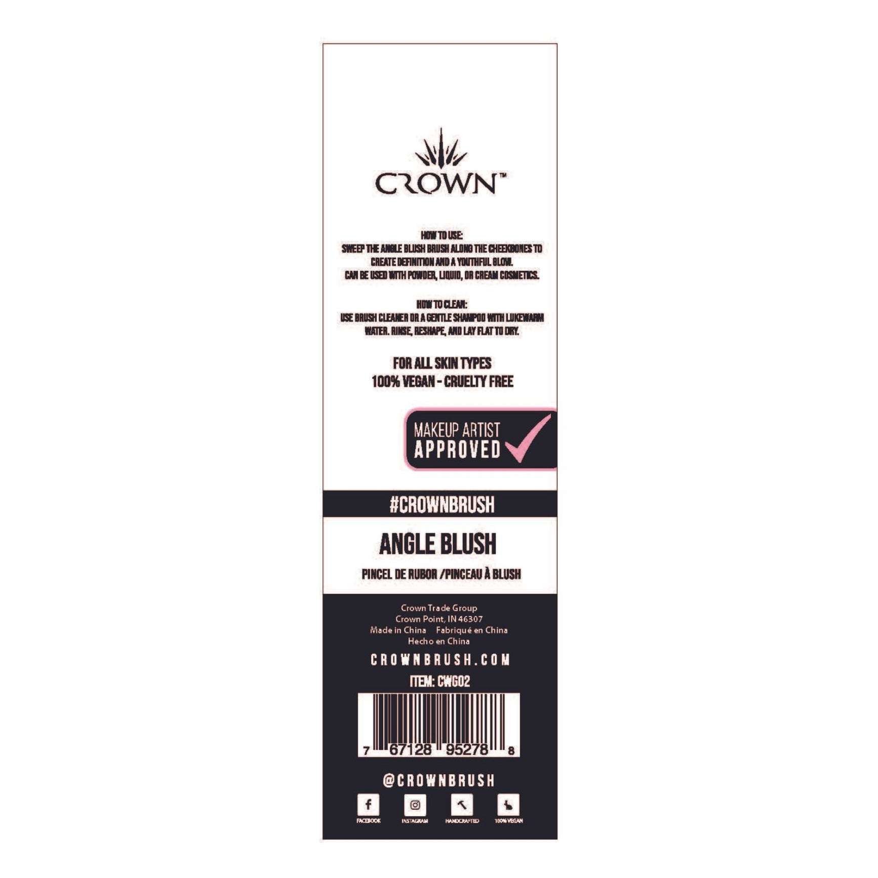 CWG02-ANGLE BLUSH - By Baano