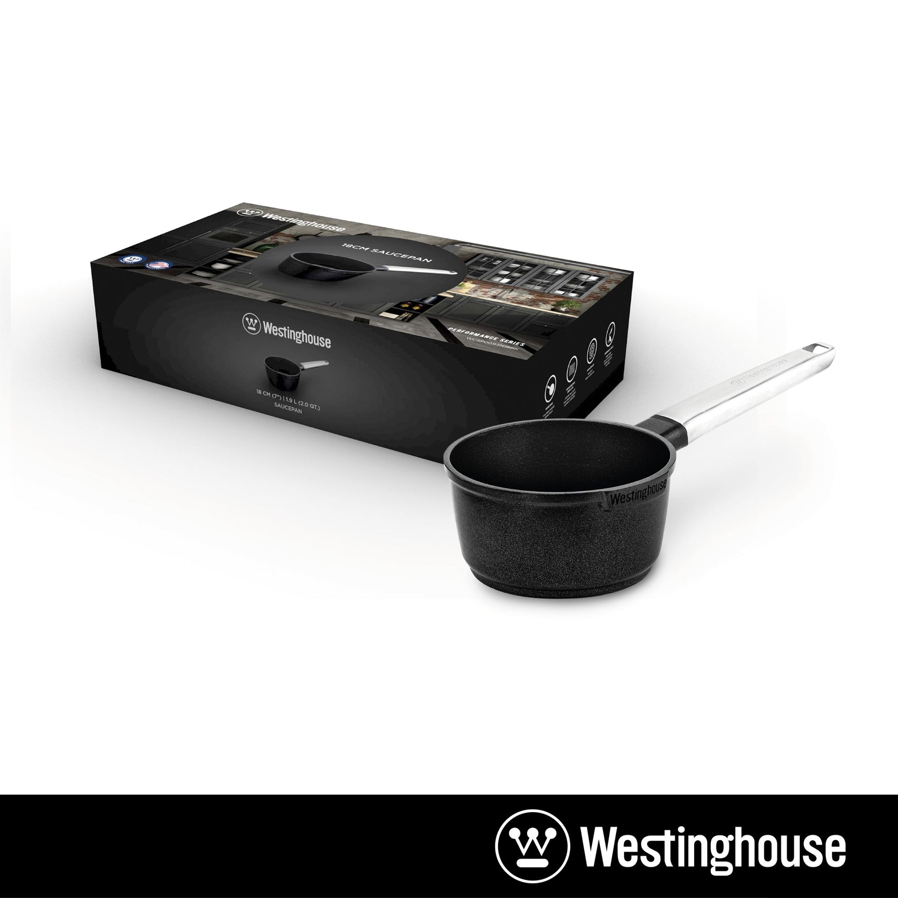 Non-stick Sauce & Milk Pan, Cast Aluminum, 2 Qt., 7