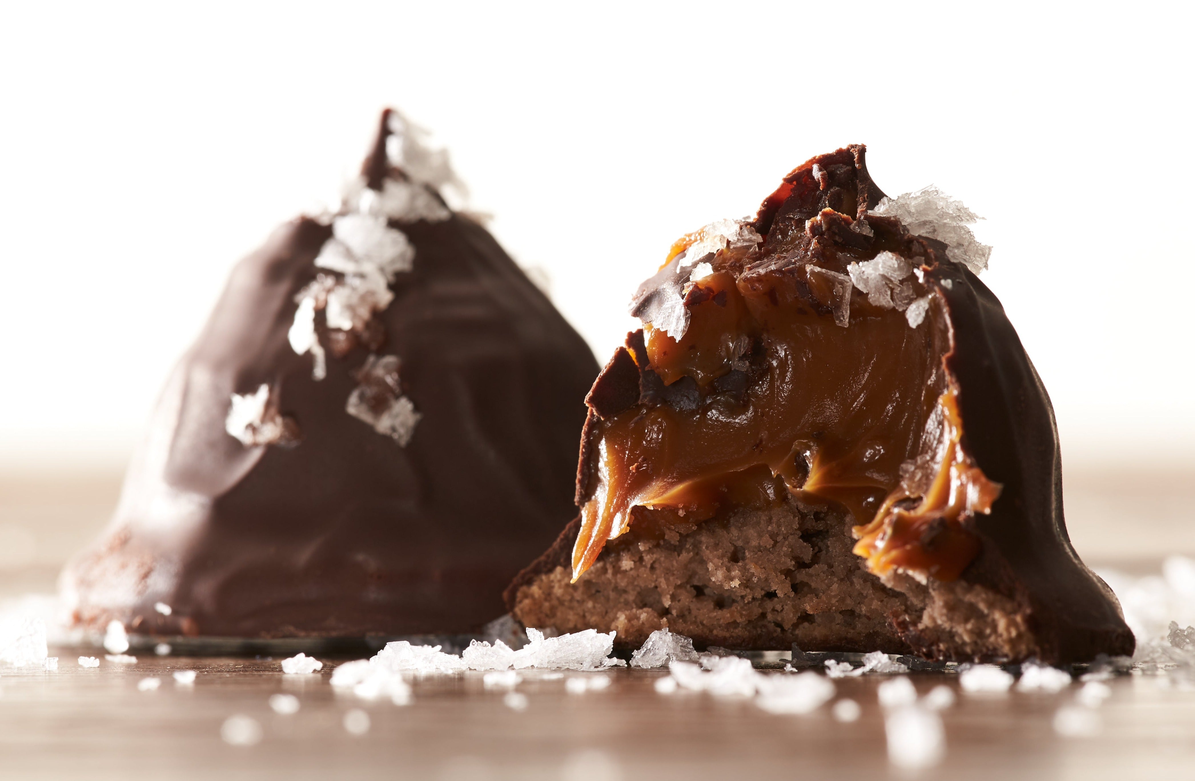 Chocolate Sea Salt Dulce de Leche Truffles