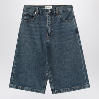 Blue Bermuda Shorts In Regenerated Denim - By Baano