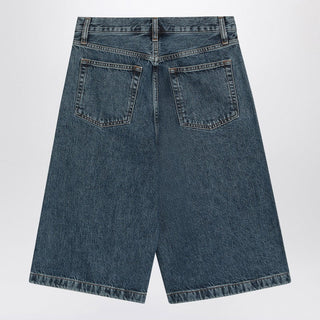 Blue Bermuda Shorts In Regenerated Denim - By Baano