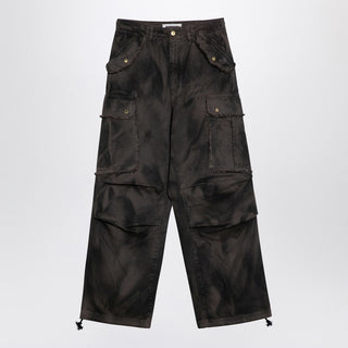Vivi Black Washed Cargo Jeans - By Baano