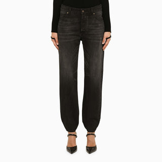 Black Denim Boyfriend Jeans - By Baano