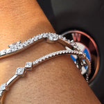 Starlette's Pegasus Bracelet in Silver - Unique Half Cuff & Half Chain Design