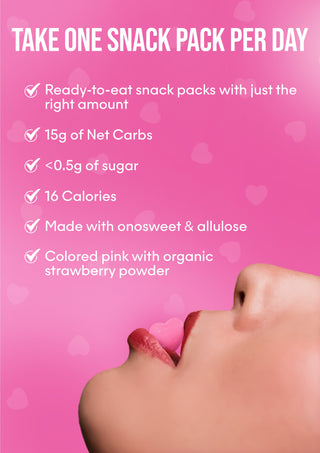 It Girl Snack - Superfoods Greens Gummies in Pink Starburst Flavor