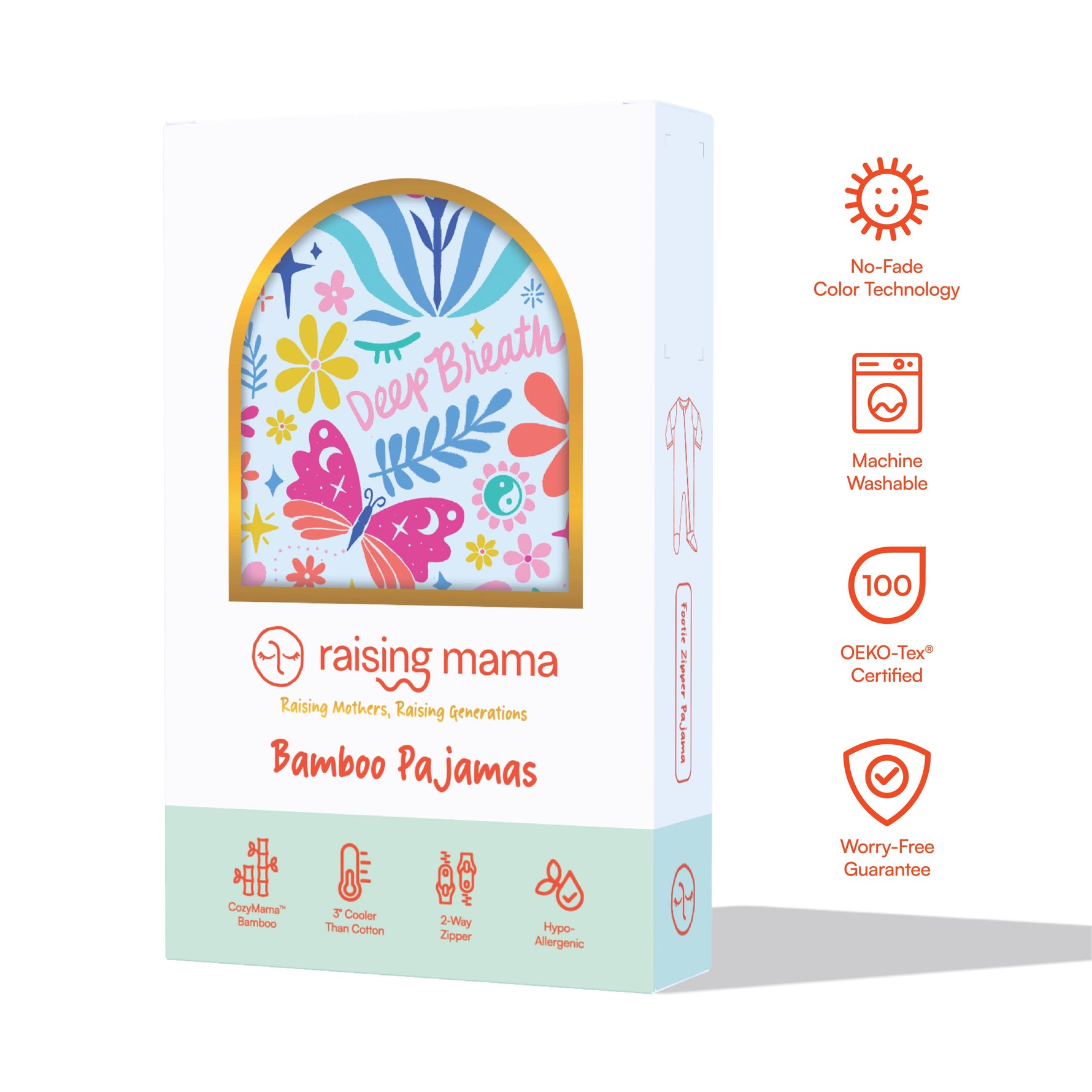 The Second-Skin Footie | Om Baby (Light Blue)