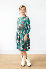 Western Wonderland L/S Pocket Twirl Dress