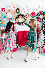 Western Wonderland L/S Pocket Twirl Dress