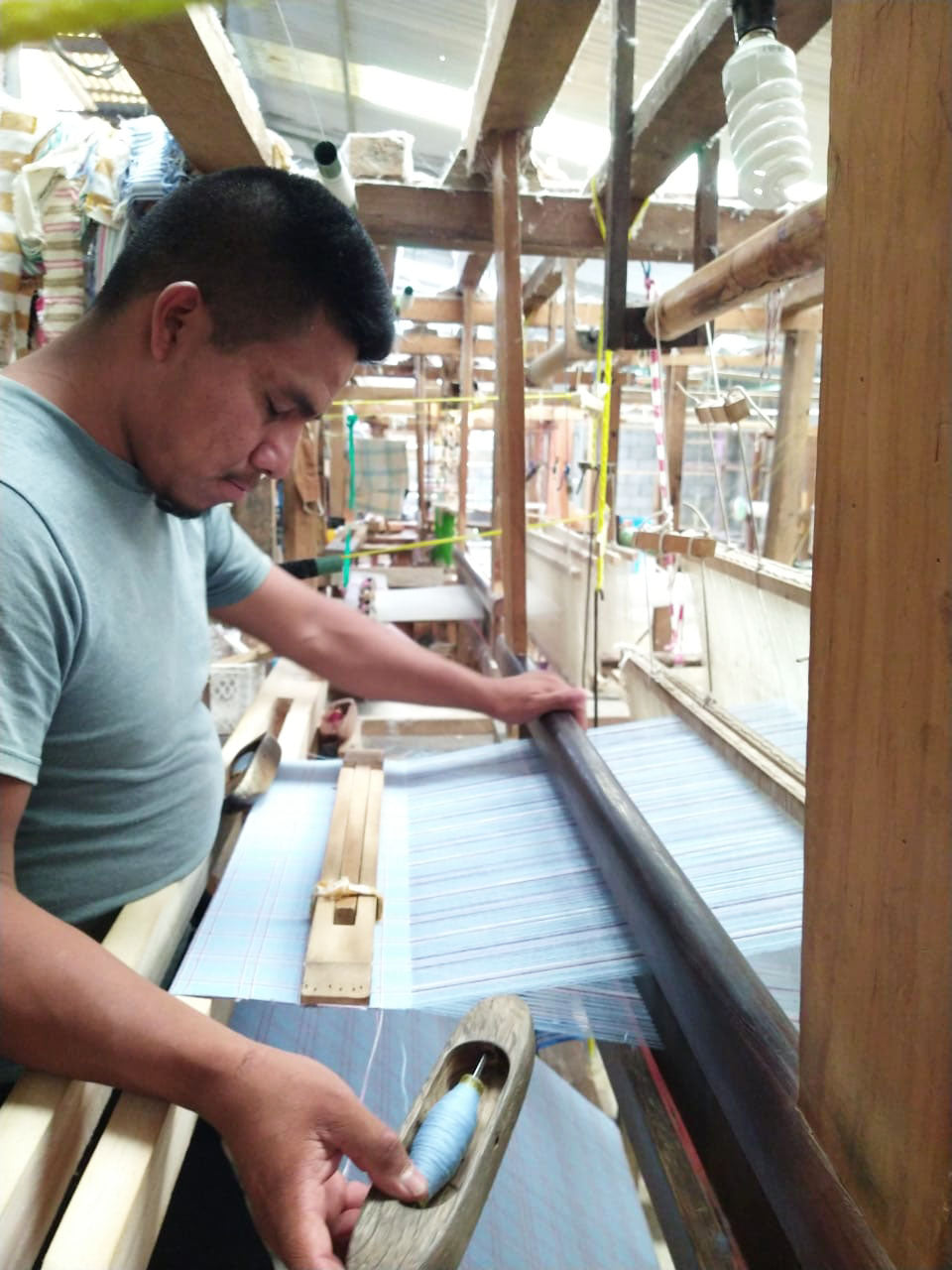 San Lucas Plaid White Kitchen Towel