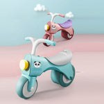 MyKids-USA 5-in-1 Musical Balance Bike – Wide Wheels, Lights & Anti-Rollover Safety.