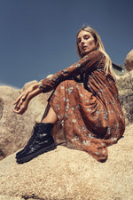 FLORAL RUST DRESS - By Baano