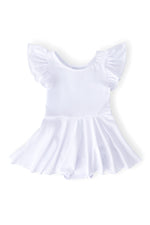 White S/S Twirl Leotard