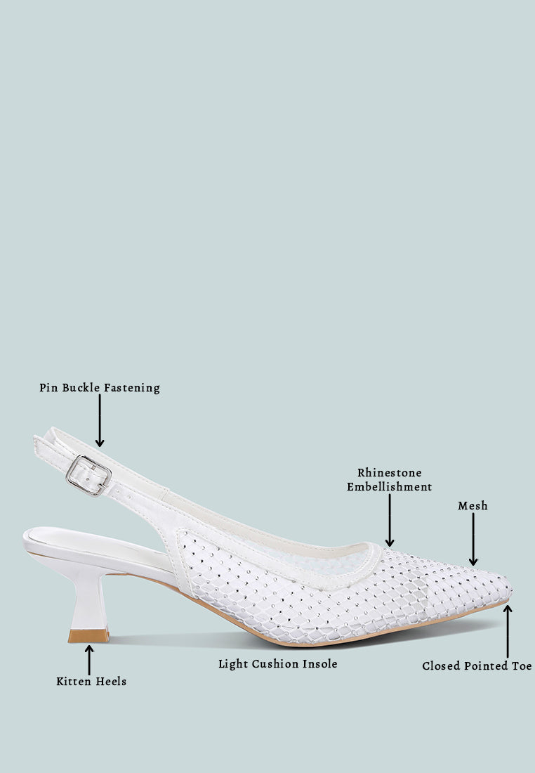 Siev Rhinestone Slingback Mules