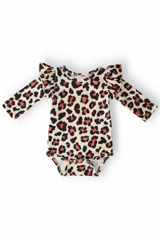 Wild One L/S Flutter Bodysuit - By Baano