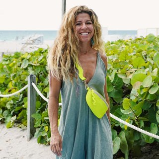 Fluo Green Wavy Strap - By Baano