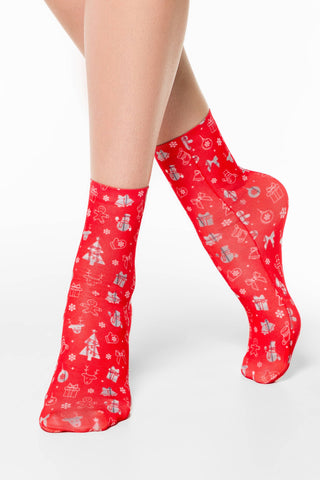Socks Conte Fantasy 122 - New Year's Designs - By Baano