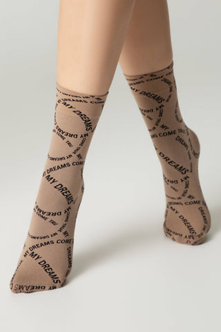 Dense Socks Conte Fantasy - Knitted "My dreams" Design - By Baano