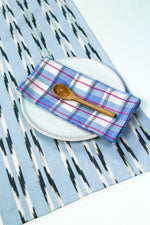 San Andres Gingham Blue & White Napkins