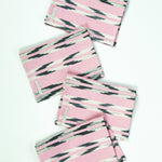 Xela Light Pink Jaspe Cocktail Napkins Set of 4