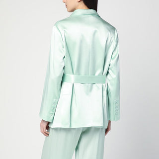 Christiana Jacket In Aqua Green - By Baano