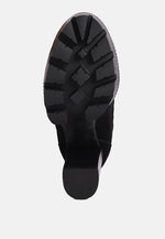 Yoko Fine Suede Quilted Ankle Boots