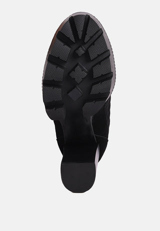 Yoko Fine Suede Quilted Ankle Boots