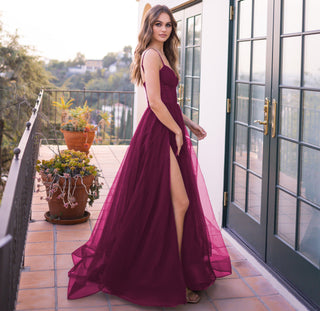 Yasmin Gown - Mulberry - By Baano