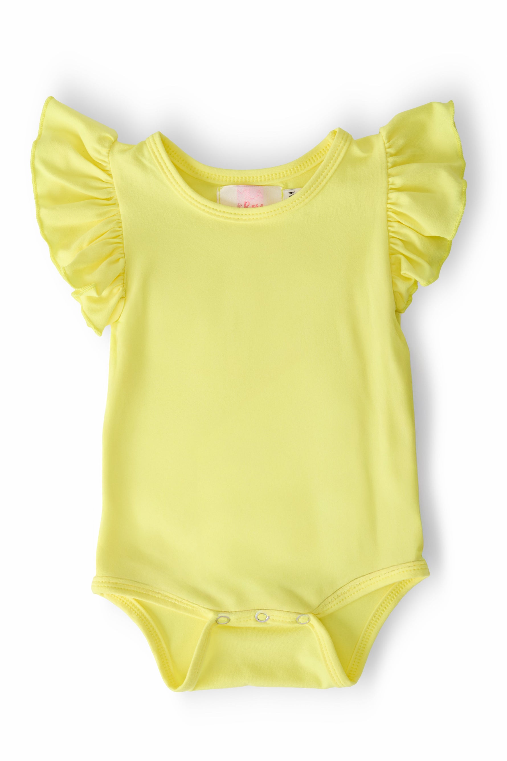 Yellow S/S Flutter Bodysuit
