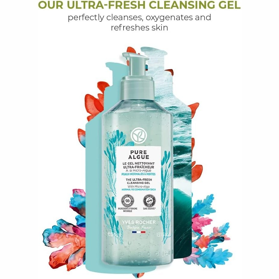 Yves Rocher Ultra-fresh Cleansing Gel - Pure Algue 390 ml - By Baano
