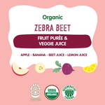 Organic Fruit & Veggie Purée - Zebra Beet