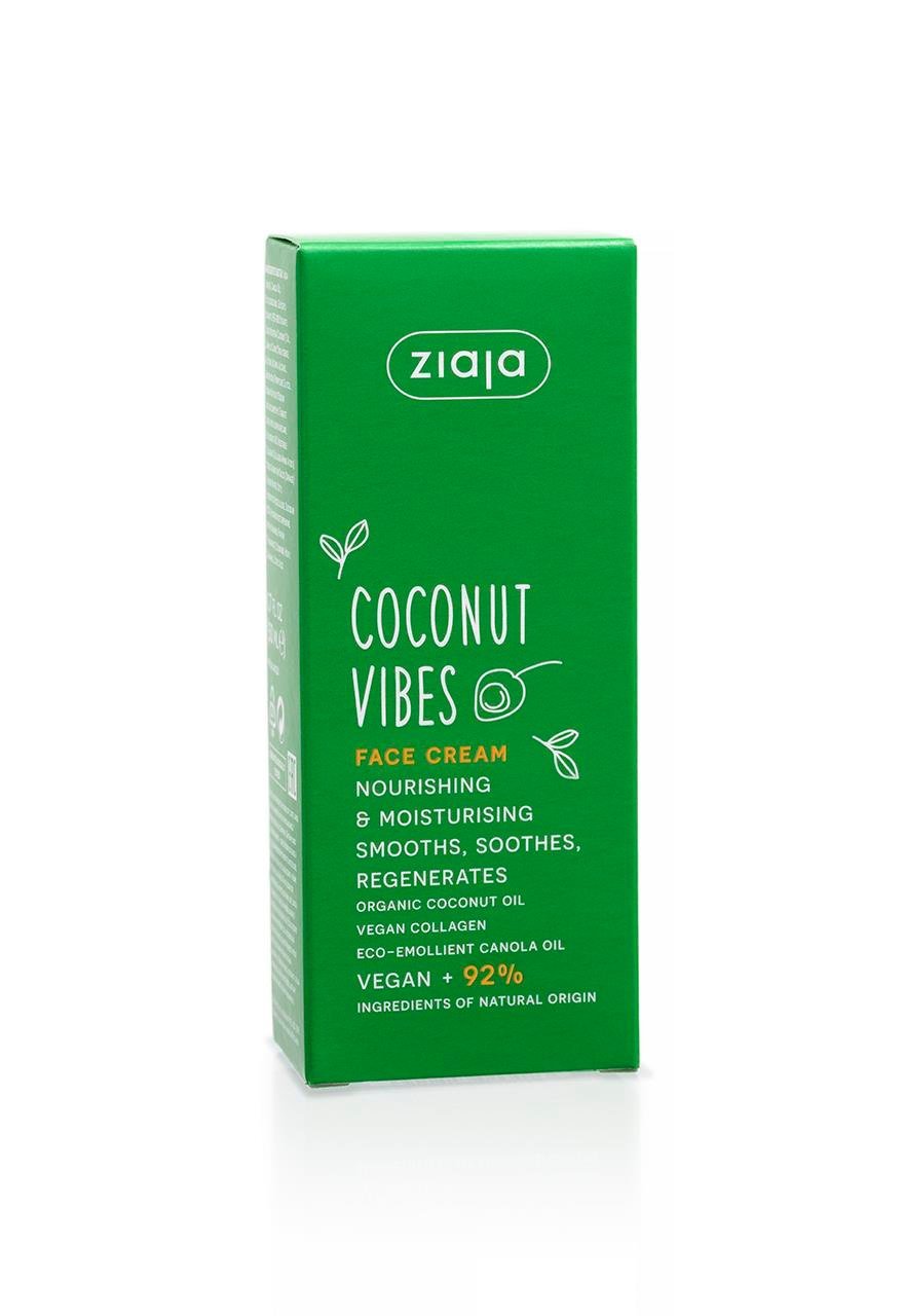 Ziaja Coconut Vibes Face Cream Nourishing and Moisturizing 50 ml - By Baano