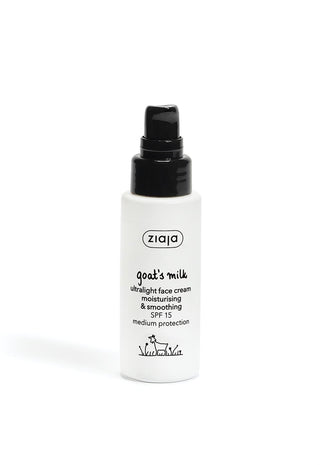 Ziaja Goat Milk Fast Absorbing Moisturizing and Soothing Face Cream SPF 15 50 ml