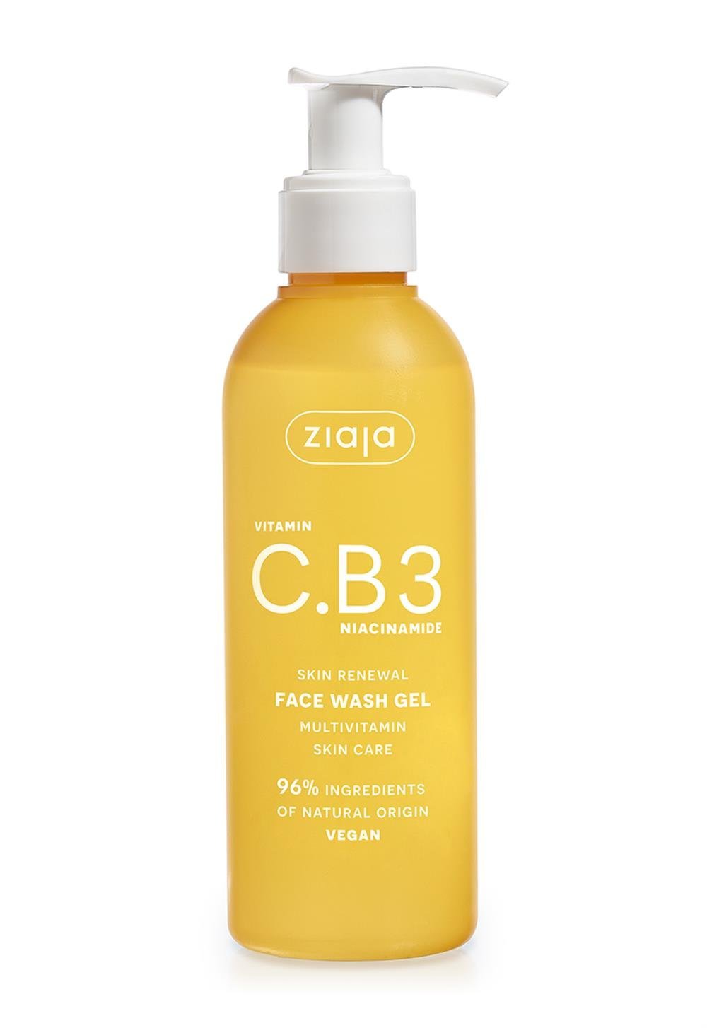 Ziaja Vitamin C.B3 Niacinamide Daily Facial Cleansing Gel 190ml - By Baano