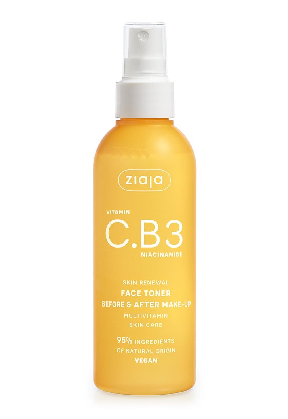 Ziaja Vitamin C.B3 Niacinamide Daily Facial Toner Spray 190ml - By Baano