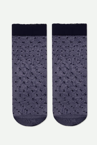 Socks Conte Fantasy - Polka Dot With a Cuff - By Baano
