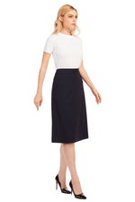A-Line Knitted Fabric 27" Skirt - By Baano