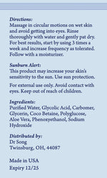 Korean Skin Care -  Glycolic Acid Face Wash - Exfoliating Face Wash with 10% Glycolic Acid, AHA for anti Aging, Acne and Wrinkles Korean Beauty