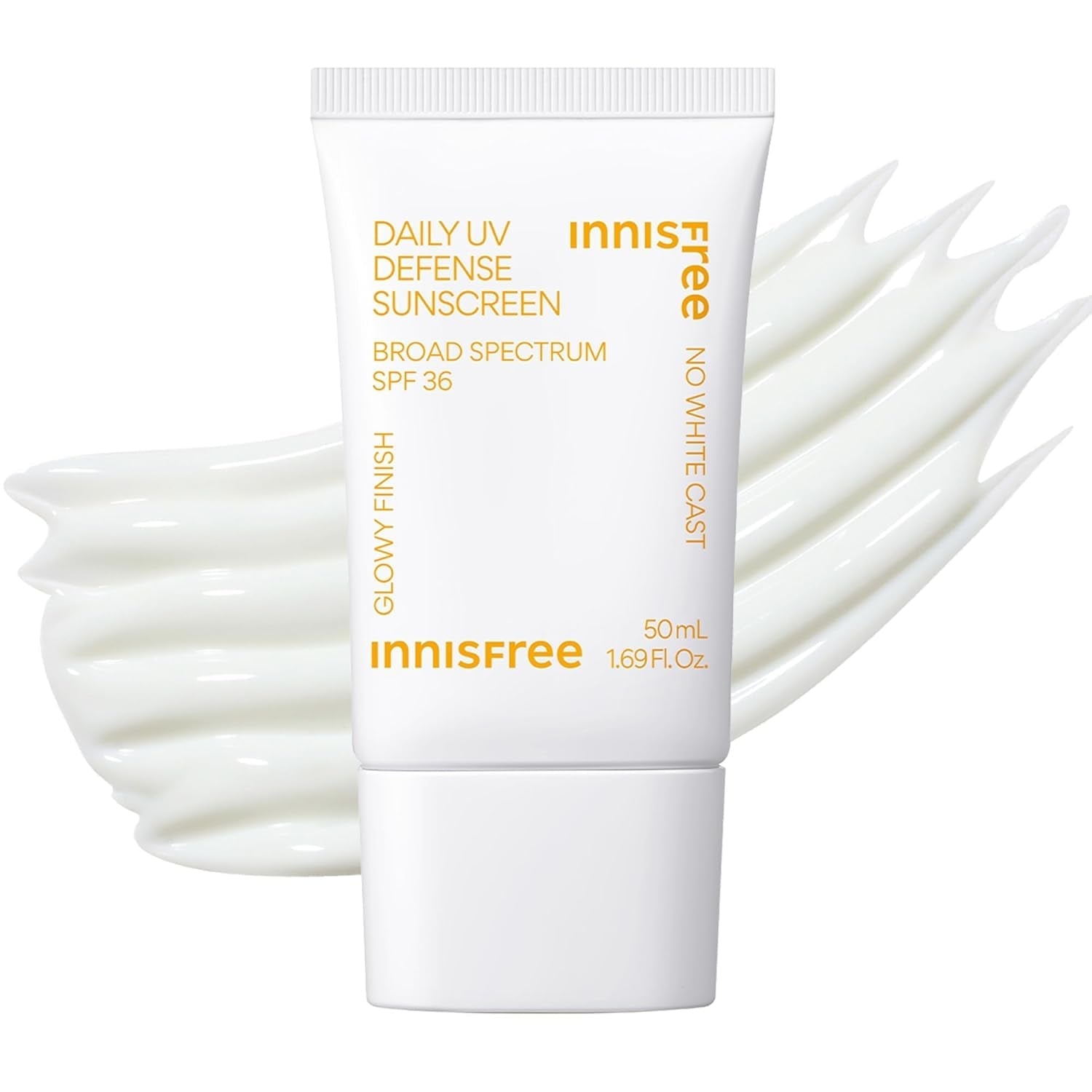 Daily UV Defense Sunscreen Broad Spectrum SPF 36, Invisible Korean Sunscreen for Face with No White Cast