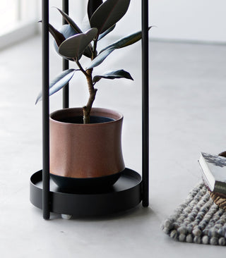 Two-Tier Rolling Plant Stand (28" H)  - Steel - By Baano