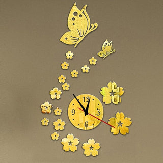 Acrylic Clocks Watch Wall Clock Modern Design 3D Mirror Watches Home Decoration Living Room 3D Mirror Surface Wall Clock Creative Mute Wall Stickers for Home Living Room Office Decoration Gifts Stevvex