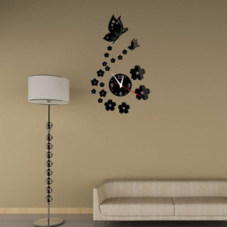 Acrylic Clocks Watch Wall Clock Modern Design 3D Mirror Watches Home Decoration Living Room 3D Mirror Surface Wall Clock Creative Mute Wall Stickers for Home Living Room Office Decoration Gifts Stevvex