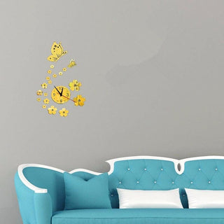Acrylic Clocks Watch Wall Clock Modern Design 3D Mirror Watches Home Decoration Living Room 3D Mirror Surface Wall Clock Creative Mute Wall Stickers for Home Living Room Office Decoration Gifts Stevvex