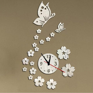 Acrylic Clocks Watch Wall Clock Modern Design 3D Mirror Watches Home Decoration Living Room 3D Mirror Surface Wall Clock Creative Mute Wall Stickers for Home Living Room Office Decoration Gifts Stevvex