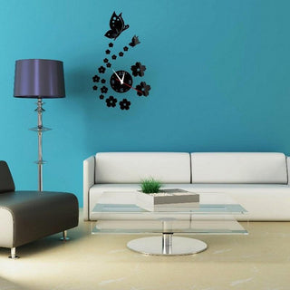 Acrylic Clocks Watch Wall Clock Modern Design 3D Mirror Watches Home Decoration Living Room 3D Mirror Surface Wall Clock Creative Mute Wall Stickers for Home Living Room Office Decoration Gifts Stevvex