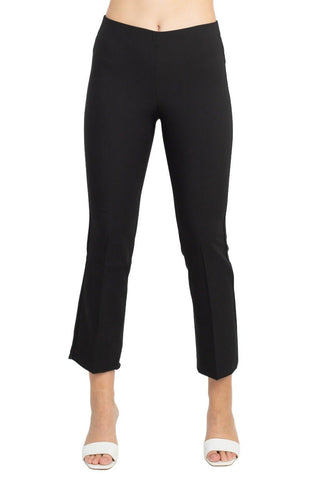 Adrianna Papell Mid Waist Pull On Solid Straight Pants - Glamourous Grace
