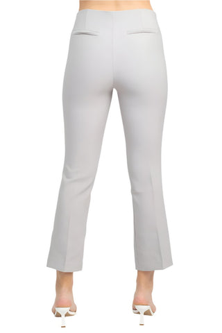 Adrianna Papell Mid Waist Pull On Solid Straight Pants - Glamourous Grace