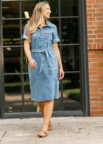 Ada Denim Midi Dress Inherit Co.